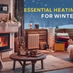 "Cozy home preparing for winter, showing a warm living room.