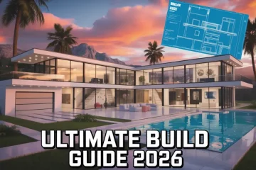 Stunning modern Bloxburg mansion with open floor plan.